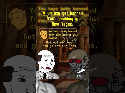 When you get banned from gambling in fallout new vegas #fallout #memes #shorts