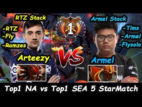 Battle of Top1 TNC Armel [Dragon Knight] vs EG.Arteezy [Bloodseeker] Dota2 pro Gameplay 7.23e