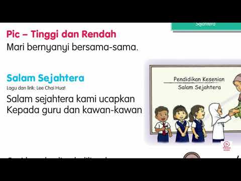Salam  Sejahtera - Lagu Pendidikan Kesenian Tahun 1