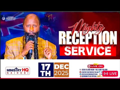 MEGA RECEPTION SERVICE OF THE MEGA PROPHETS FROM FINLAND LIVE NOW 17TH DEC 2025