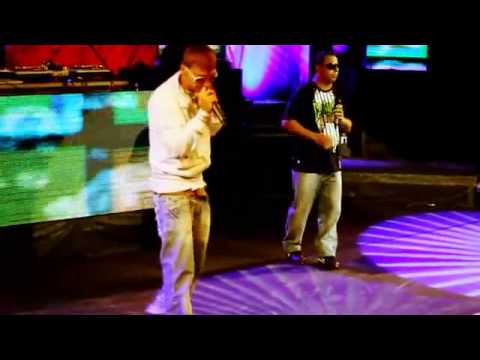 Lil One, Gibesom e Paradgma O Mundo (Live) na gravação do DVD Hip Hop contra o crack