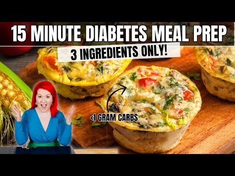 Low Carb Diabetic Meal Prep Under in 15 Minutes: Easy 3-Ingredient Egg Muffins for Diabetics Recipe
