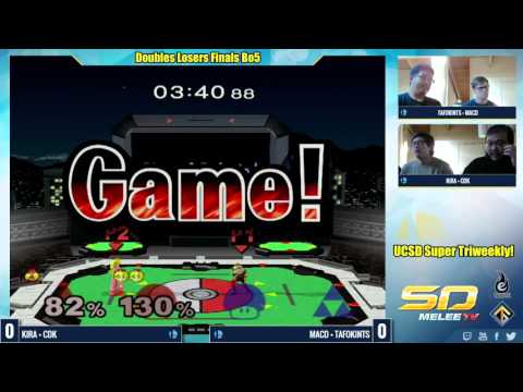 UCSD Super Triweekly Doubles LF: Kira/CDK vs. MacD/Tafokints - SSBM
