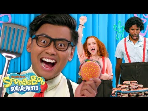 クラビーパティの反転チャレンジ+もっとスポンジボブのトリビア｜スポンジボブ スマーティパンツ Ep. (KRABBY PATTY Flipping Challenge + MORE SpongeBob Trivia | SpongeBob SmartyPants Ep. 5)