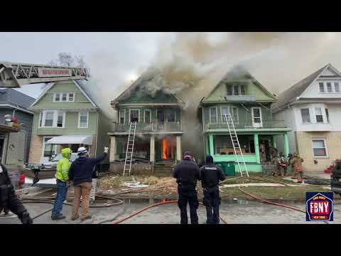 Buffalo FD 2 Alarm Plus Fire: 517 Woodlawn Avenue