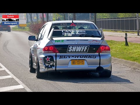 700HP Mitsubishi Lancer Evo w/ GTX3582R - Drag Racing & Loud Bangs!