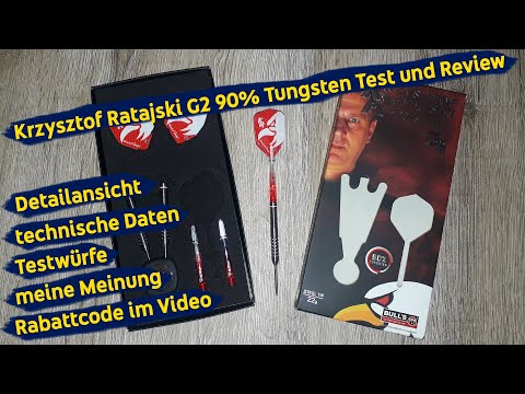 Krzysztof Ratajski G2 Darts von Bull's 90% Tungsten im Test und Review