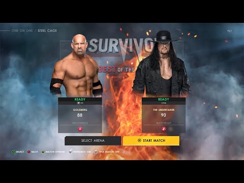WWE 2K22 My First Ever Gameplay| undertaker vs goldberg| WWE 2K22 Gameplay