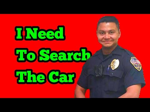 Asking Cops the same silly question they ask us -I'm gonna run the dog around your vehicle