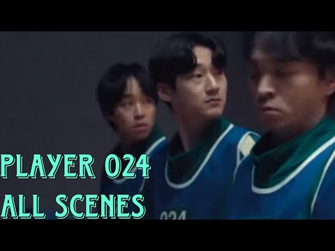 PLAYER 024 all scenes (Squid Game 2, 3)
