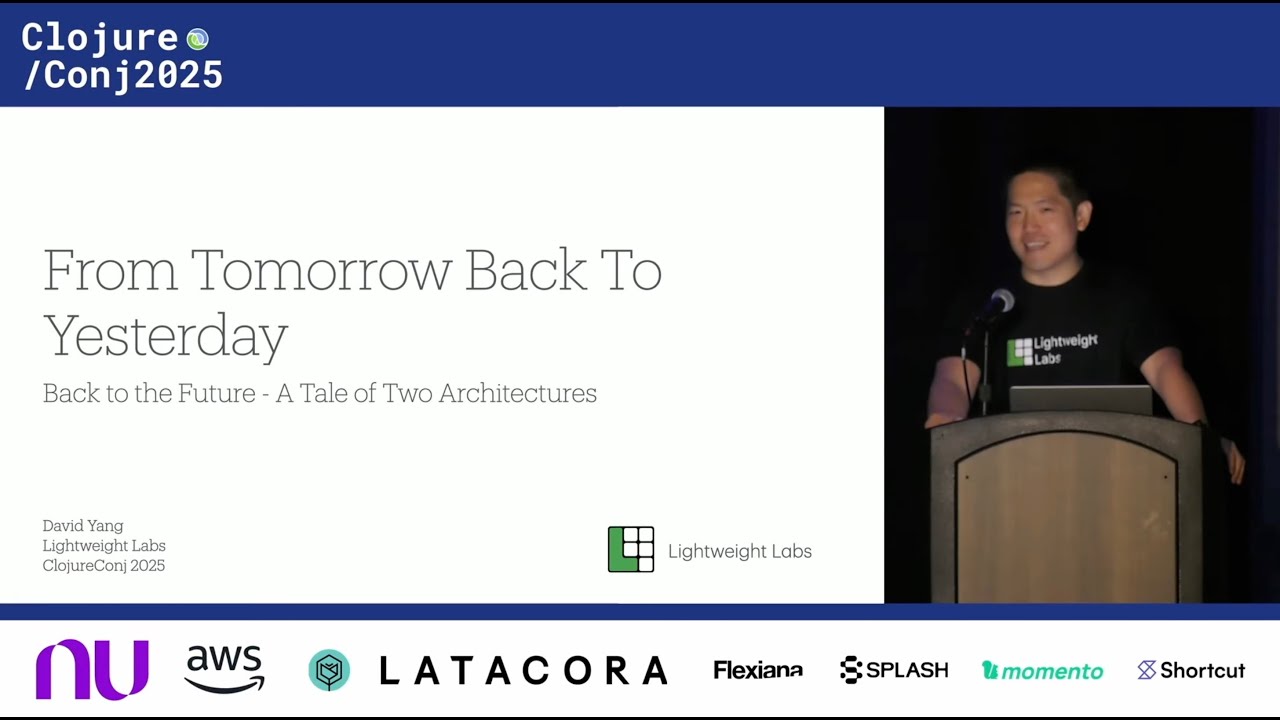  From Tomorrow Back to Yesterday: A Tale of Two Web Architectures - David Yang