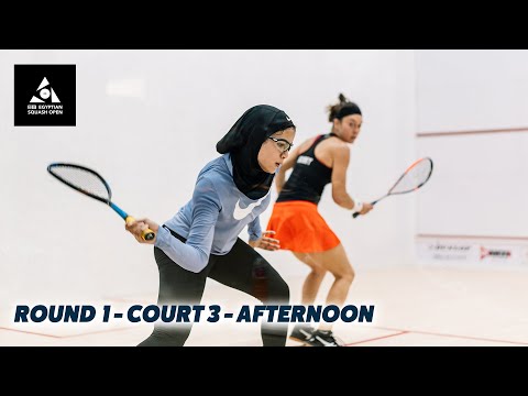 CIB Egyptian Open 2020 - Court 3 Livestream - Rd 1 Afternoon Session