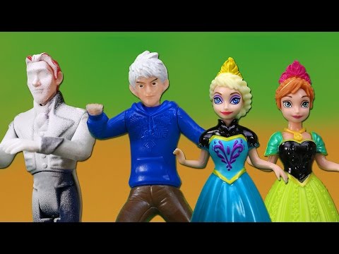 Frozen Elsa y Jack Frost Congelan a Hans y deciden Casarse con Anna y Krsitoff Video