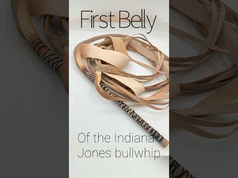 How I make an Indiana Jones bullwhip | the 1st belly #whipcracking #indianajones #shorts #whip