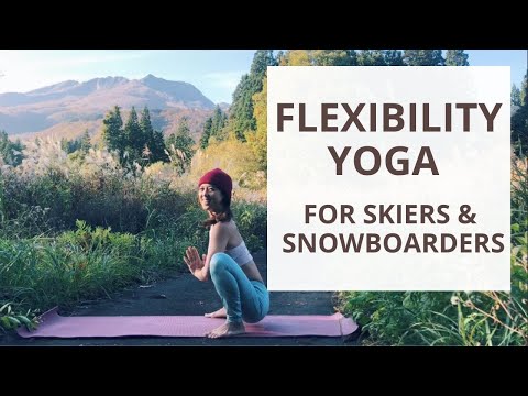 Flexibility yoga for snowboarders and skiers