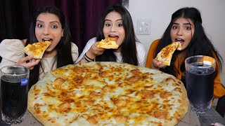 Domino's Large Cheesiest Pizza Eating Challenge | Largest Pizza Challenge |  Food Challenge