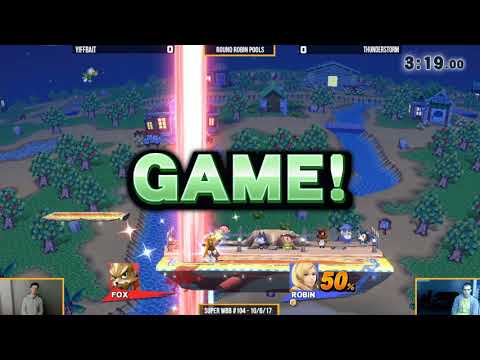 WBB #104  ThunderSt0rm (Robin) vs Yiffbait (Fox)   Round Robin Pool 4   Smash 4 Singles
