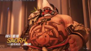 Overwatch 2017 01 23 攔路豬:萊茵 路西歐別想跑
