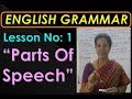 Lesson 1 Parts Of Speech