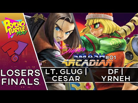 Super Smash Saturday ARCADIAN! #01 - DF | Yrneh vs Lt. Glug | Cesar / Losers Finals