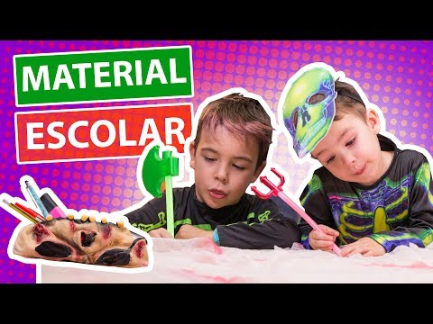 El MATERIAL ESCOLAR de Halloween + ¡ALUCINANTE!