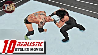 WWE 2K19 REALISTIC STOLEN FINISHERS: TOP 10 | MOVES SWAPPING (REALISTIC) | TOP 10 WAYS TO SWAPPING