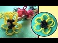 Easy Rainbow Loom Band Charms Flower Pencil Topper LOOMLESS