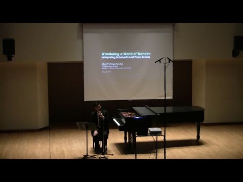 Lecture on Schubert's last piano sonata