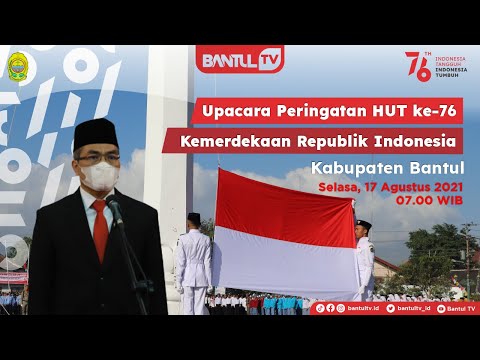 Upacara Peringatan HUT Ke-76 Kemerdekaan Republik Indonesia di Kabupaten Bantul