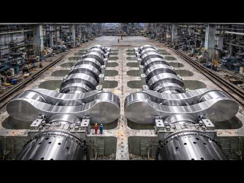 How Heavy-Duty Crankshafts for Giant Marine Engines Are Forged and Machined | Free Documentary