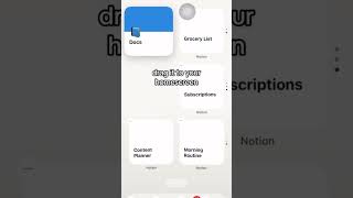  - How I setup Notion on my iphone homescreen #notion #notionapp #homescreensetup