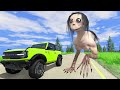 Epic Escape From The Momo | Car VS Giant Momo| BeamNG Drive
