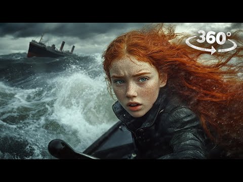 360° Escape Titanic and Survive Sea Storm and Tsunami VR 360 Video 4K Ultra HD