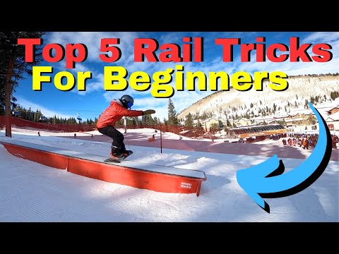 First 5 Snowboard Tricks on Rails | Beginner guide