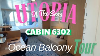🚢 Royal Caribbean's Utopia of the Seas Cabin Tour – Ocean View Balcony Stateroom 6302 🛳️✨
