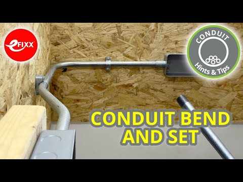 How to put a 90 Degree Bend and a Double Set into one length of Steel Conduit!