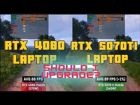 RTX 4080 Laptop vs RTX 5070 Ti Laptop – 12 Game Benchmark Comparison & Power Efficiency