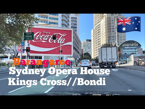 Sydney🇦🇺[4K60fps HDR City Suburbs  Driving Tour]Barangaroo//Sydney Opera House//Kings Cross//Bondi