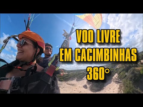 Voo livre em 360 graus nas falésias de Cacimbinhas RN