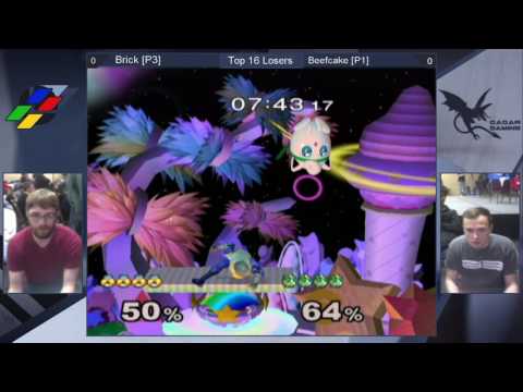 Super SmashNest 7 Top 16 Losers - Brick (Puff) Vs. Beefcake (Sheik) - SSBM