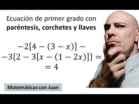 ▷ Cómo resolver ecuaciones de primer grado con PARÉNTESIS, CORCHETES Y LLAVES. Paso a paso