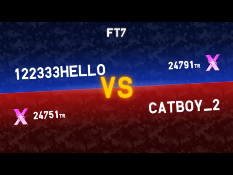 [TETR.IO] Tetra League FT7 - 122333hello vs Catboy_2 (24.8K!)