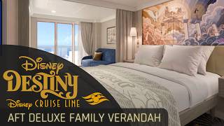 Deluxe Family Oceanview Verandah Tour (Aft Facing) | Disney Destiny | Disney Cruise Line 2026