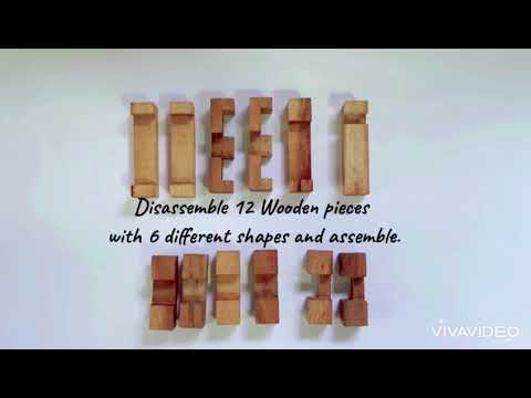 DIAMOND CUBE 2, another Interlocking wooden puzzle by DILEMMA GAMES FACTORY