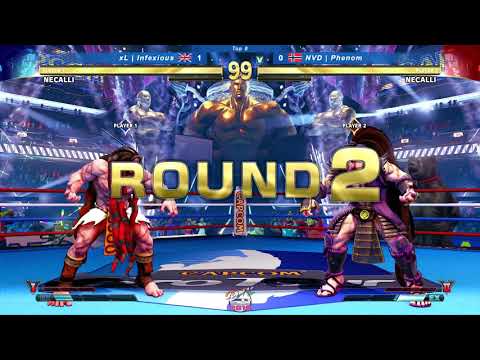 CELTIC THROWDOWN 2018 SFV AE top 8 xL Infexious vs NVD Phenom