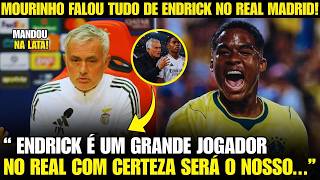 🚨NOSSA! OLHA A FORTE DECLARAÇÃO DE MOURINHO SOBRE ENDRICK!