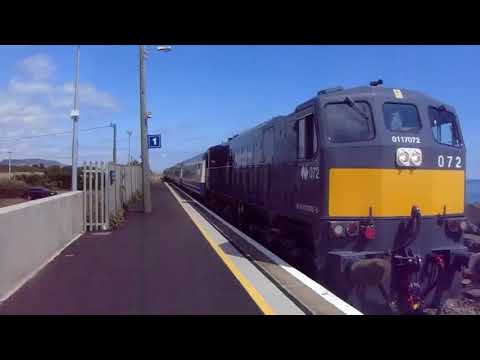 Irish Rail 071 Class Loco 072 passes Kilcoole on RPSI “Sea Breeze” (8/7/18)