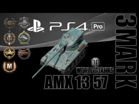 World of Tanks - PS4 Pro - AMX 13 57 - Ace Tanker - Radley-Walters - Full HD 1080p - PS4 Pro