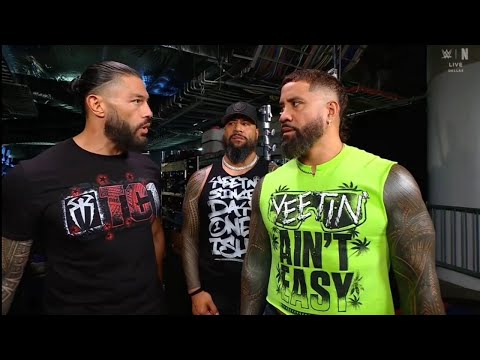 Roman Reigns habla con Jey Uso en Backstage - WWE Raw 06/10/2025 (En Español)