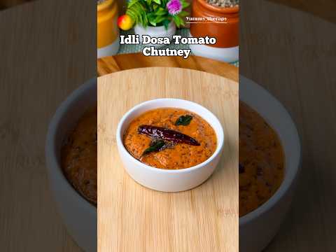 Viral Idli Dosa Tomato Chutney Recipe 😍😍 #shorts #shortsfeed @Yummy_therapy
